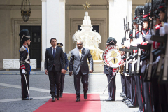 President John Mahama in Rome, Italy