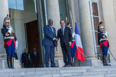 President Mahama meets President Francois Hollande