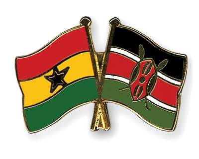 Friendship Flags of Ghana and Kenya