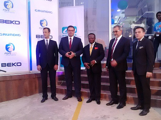 Officials of Beko, Forewin and uniBank at the event