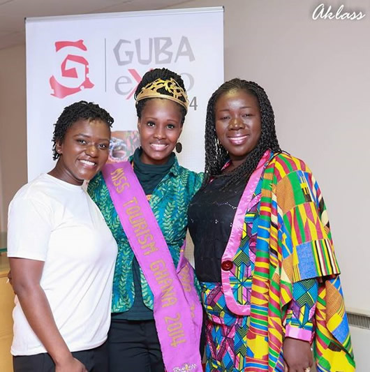 Dentaa (left) Miss Tourism (Middle) Ghana Minister of Tourism (right)