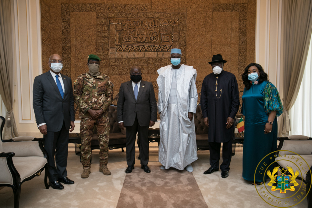 Mali’s Transitional President Thanks Akufo-Addo For His Role In Resolving Political Impasse
